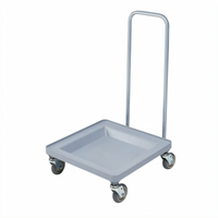 Cambro Camdolly® With Handle for Camracks Dish & Glass Rack Dolly, Soft Gray Polypropylene