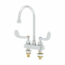 Thumbnail image #1 for T&S Brass Workboard Mixing Faucet, Deck Mount, 4-Inch Centers, 5-3/4-Inch Swivel Gooseneck, 0.5 GPM VR Non-Aerated Spray Device