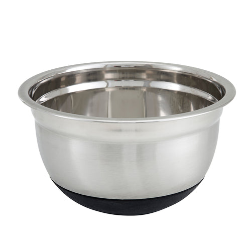 Product image #1 for Winco 1-1/2 Qt Stainless Steel Mixing Bowl with Black Non-Slip Silicone Base