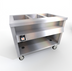 Thumbnail image #1 for Thurmaduke TWHF-46SS 46-Inch Mobile Ganged Waterless Well Food Warmer with 3 Wells