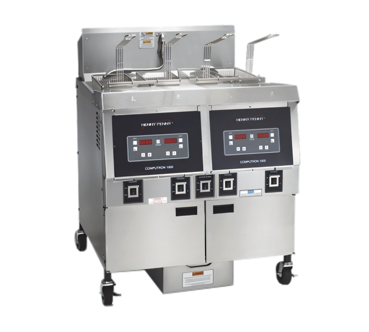 Product image #1 for Henny Penny OFE-322.0 Two-Well Electric Open Fryer with Built-In Filter System