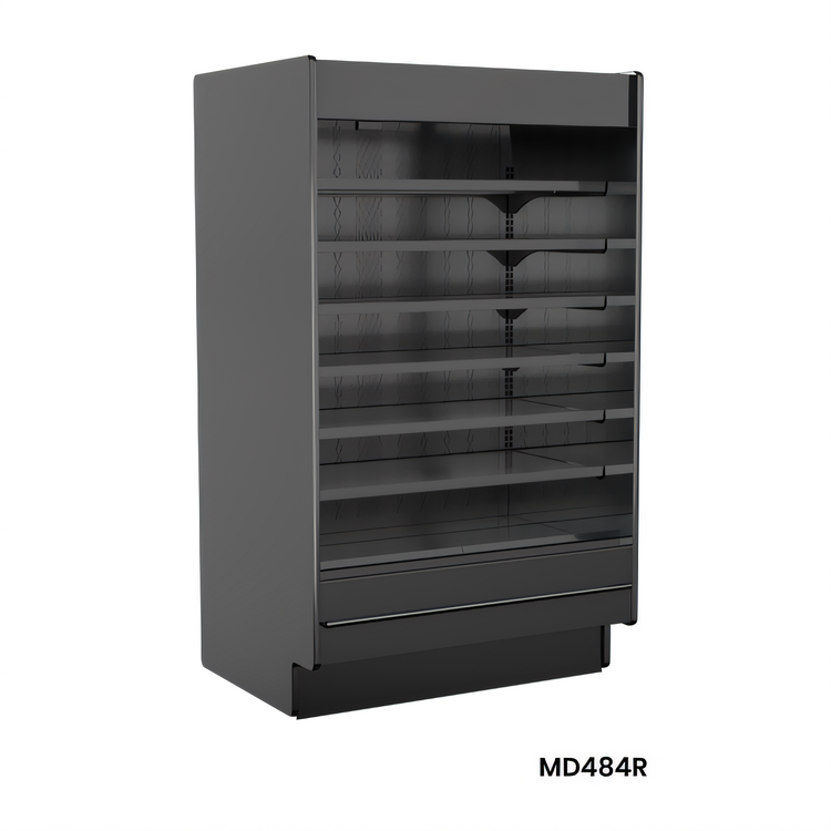 Product image #1 for Fusion Self-Service Remote DX Refrigerated Display Case with Open Reach-In Front, 74-1/4 Inch Wide