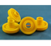 Thumbnail image #1 for Bar Maid Yellow Brush Drive Gear Set for Glass Pro AA and AA-Sub Cutlery Dryer/Polisher