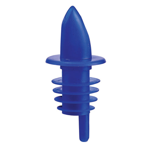 Product image #1 for Blue Free Flow Plastic Liquor Pourer Without Collar