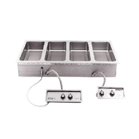 Wells Top-Mount Built-In Electric Auto-Fill Hot Food Well with 4 Pan Openings