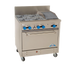 Thumbnail image #1 for Comstock-Castle F330-1RB 36-Inch Gas Range with 4 Open Burners, 12-Inch Char-Broiler and 31.5-Inch Oven