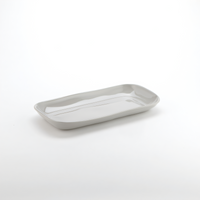 American Metalcraft Crave Collection Shadow Gray Rectangular Melamine Serving Platter, 14-1/4 x 7-3/8 Inch