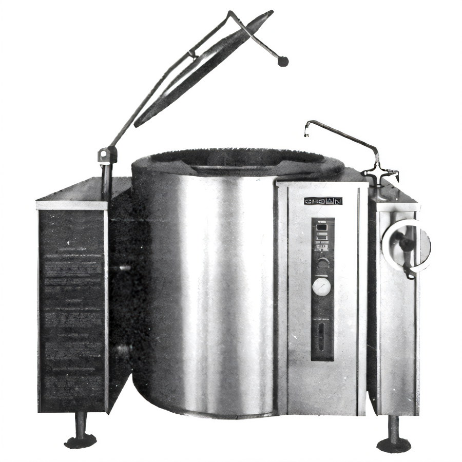 Product image #1 for Crown GLT-40 40 Gallon Gas 2/3 Jacketed Tilting Steam Kettle