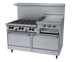 Thumbnail image #1 for Garland SunFire X-Series 60-Inch Gas Restaurant Range with 6 Open Burners, 24-Inch Raised Griddle/Broiler, and 2 Standard Ovens