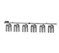 Nemco 6-Bulb Single-Row Chain-Hung Infrared Heat Lamp