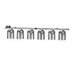 Thumbnail image #1 for Nemco 6-Bulb Single-Row Chain-Hung Infrared Heat Lamp