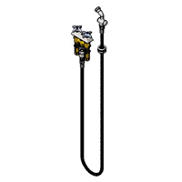 T&S Brass Concealed 3-Inch Centers Mixing Faucet with 72-Inch Hose, Vacuum Breaker and Rosespray Spray Valve
