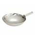 Thumbnail image #1 for Winco 16-Inch Stainless Steel Chinese Wok with Welded Handle, Round Bottom, Mirror Finish