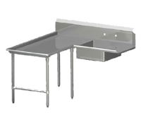 John Boos Pro-Bowl L-Shaped Island Soiled Dishtable with 20