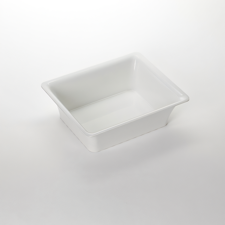 Product image #1 for American Metalcraft Rectangular Half-Size Melamine Bowl, 176 oz., White