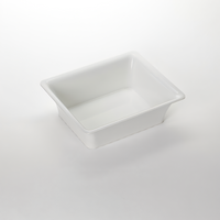 American Metalcraft Rectangular Half-Size Melamine Bowl, 176 oz., White