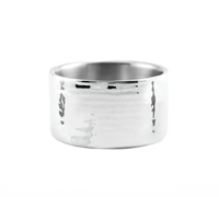 American Metalcraft 17 oz. 4-3/4-Inch Double Wall Hammered Stainless Steel Round Serving Bowl