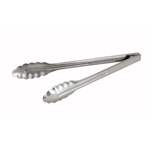 Product image #1 for Winco 12-Inch Extra-Heavyweight Stainless Steel Utility Tongs