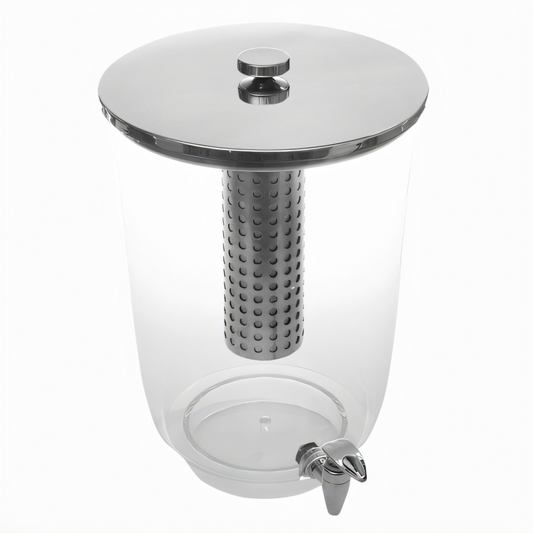 Product image #1 for American Metalcraft 20 Qt. Single Tritan Juice Dispenser Body with Stainless Steel Faucet