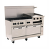 Thumbnail image #1 for Vulcan Endurance 60-Inch Natural Gas Restaurant Range with 6 Open Burners, 24-Inch Griddle-Broiler and 2 Standard Ovens