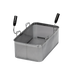 Thumbnail image #1 for Rosito Bisani Full Size Rectangular Stainless Steel Pasta Basket with Non-Slip Grip