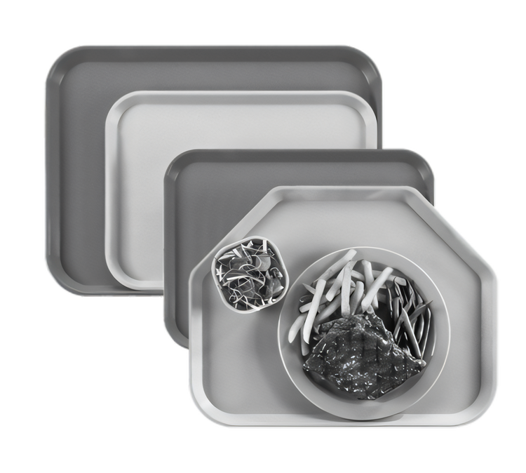 Product image #1 for Cambro Camwear White Rectangular Polycarbonate Cafeteria Tray, 11-7/8 x 16-1/4 Inches
