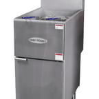 Thumbnail image #1 for Serv-Ware SGF-40N 40 lb 3-Tube Natural Gas Deep Fryer with Thermostatic Controls