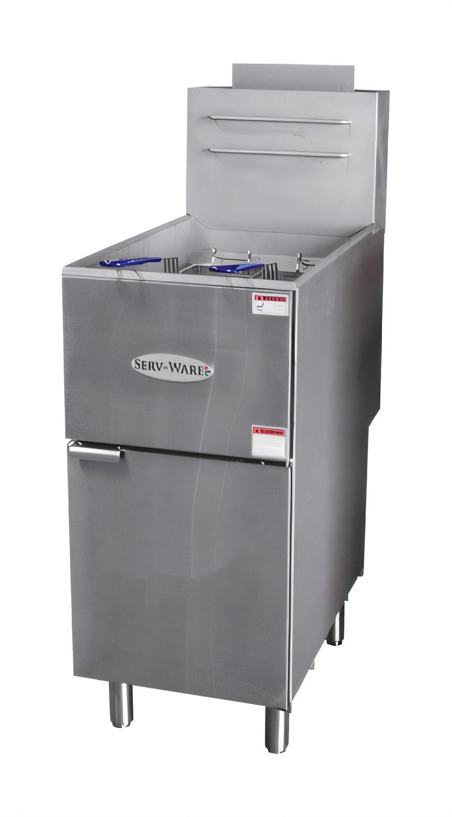 Product image #1 for Serv-Ware SGF-40N 40 lb 3-Tube Natural Gas Deep Fryer