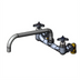 Thumbnail image #1 for T&S Big-Flo Wall Mount Kettle and Pot Sink Mixing Faucet with 12-Inch Swing Nozzle