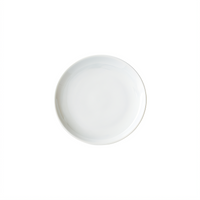 Winco Brechia 8-Inch White Porcelain Round Coupe Plate