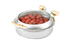 Thumbnail image #1 for Intrigue® Large Round Glass-Top Induction-Ready Chafer, 6 Quart, Brass Trim
