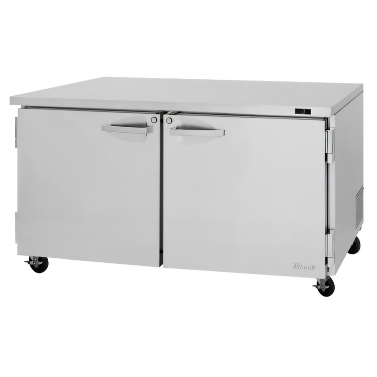 Product image #1 for Turbo Air PRO Series Two-Section Undercounter Freezer, 60-1/4 Inch Wide, Solid Doors