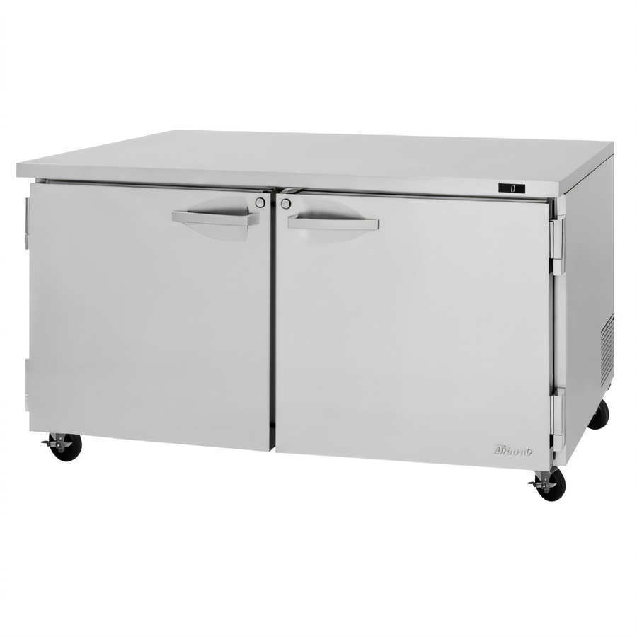 Product image #1 for Turbo Air PRO Series Two-Section Undercounter Freezer, 60-1/4 Inch Wide, Solid Doors