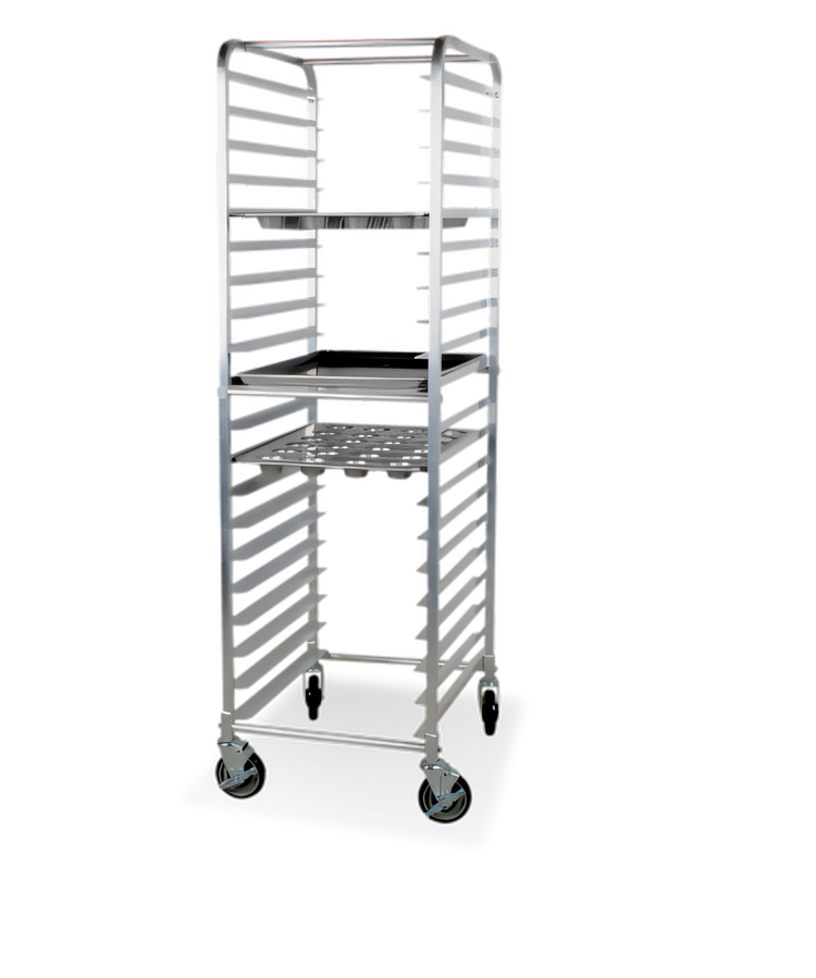 Product image #1 for Steel Works Stainless Aluminum End-Load Sheet Pan Rack, 20-Pan Capacity, 69-Inch High