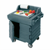 Thumbnail image #1 for Cambro CamKiosk Mobile Utility Work Station with Solid Top and Enclosed Storage, Granite Gray, 40-9/16 x 33 x 45-1/2 Inch