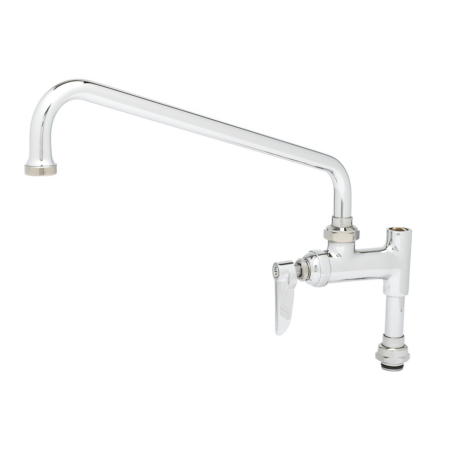 Product image #1 for T&S Brass EasyInstall Pre-Rinse Add-On Faucet with 12-Inch Swing Nozzle and Lever Handle