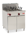 Thumbnail image #1 for Omcan Natural Gas Floor Model Pasta Cooker with Dual 11-Gallon Tanks and 12 Baskets