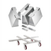 Thumbnail image #1 for Ovention 3-High Stacking Kit for S2000/C2000 Ovens with Heavy Cart and Locking Casters