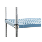 Thumbnail image #1 for Eagle Group QuadPlus QPF-2460V-BS Solid Polymer Shelf Mat, 60 x 24 Inches, Blue, Antimicrobial Case of 2