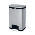 Thumbnail image #1 for Slim Jim 13 Gallon Stainless Steel Front-Step Step-On Utility Container, Black
