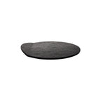 Thumbnail image #1 for Kadra Kitchenware Vikko Thunder VT-5034 Round China Plate, 11-1/4", Lifted Edge, Black Matte Case of 12