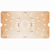 Thumbnail image #1 for StorPlus High Heat Full-Size Amber Footed Notched Drain Shelf for 1/1 Food Pans