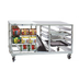 Thumbnail image #1 for Mobile Five-in-One Prep Table with Can Storage, Universal Pan Rack, and Poly Cutting Board