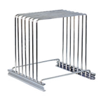 Thumbnail image #1 for Admiral Craft 6-Slot Stainless Steel Cutting Board Rack