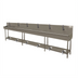 Thumbnail image #1 for Advance Tabco 19-FM-120FV 6-Station Floor-Mounted Multiwash Hand Sink with Toe-Push Valves, 120-Inch Wide