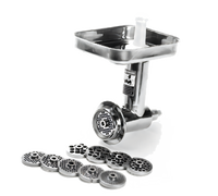 Globe #12 Hub Stainless Steel Meat Grinder Assembly
