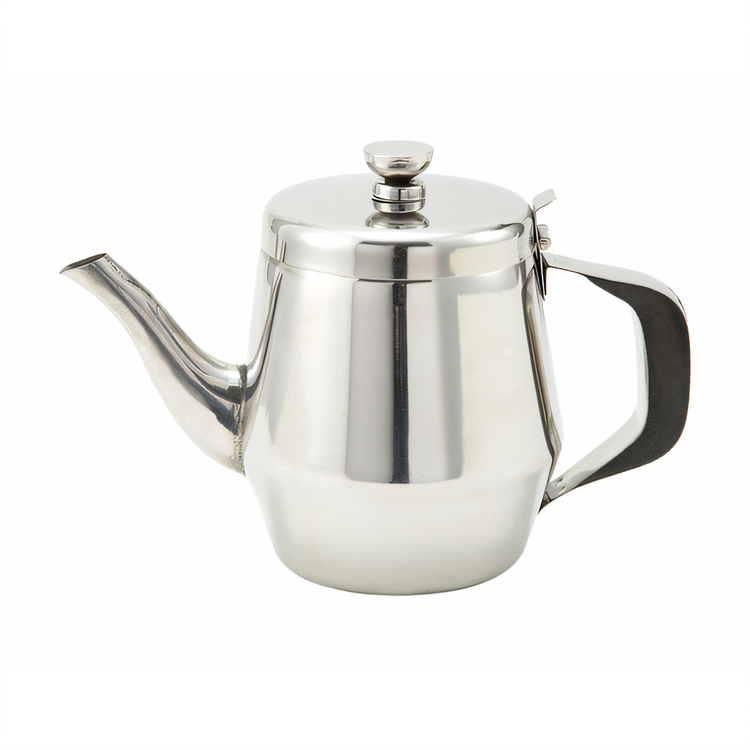 Product image #1 for Winco 32 oz Stainless Steel Gooseneck Teapot with Hinged Top and Handle
