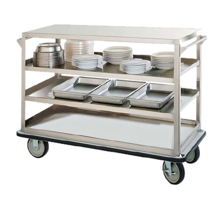 Product image #1 for FWE Queen Mary Stainless Steel Utility Cart with 4 Shelves, 1600 lb. Capacity