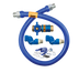 Thumbnail image #1 for Dormont Blue Hose 1 Inch I.D. x 60 Inch Moveable Gas Connector Deluxe Kit with Safety Quik Valve and Restraining Device