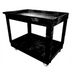 Thumbnail image #1 for Rubbermaid Commercial Products Two-Shelf Utility Bus Cart, 500 lb Capacity, Black Polyethylene
